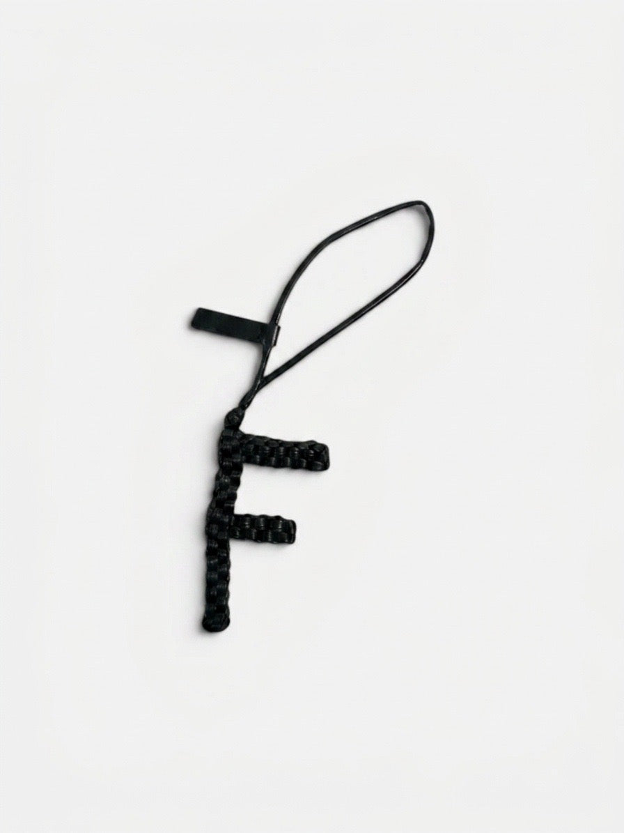 Initial Charm — Woven Leather