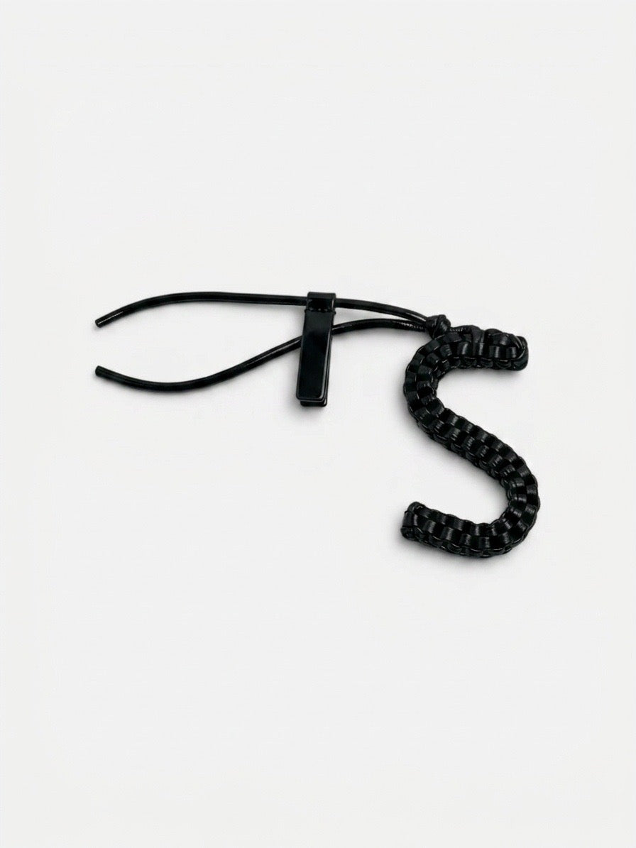 Initial Charm — Woven Leather